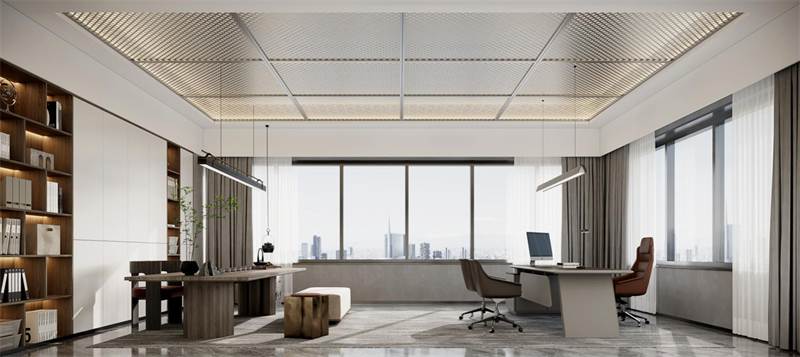 經(jīng)理室設(shè)計效果圖案例